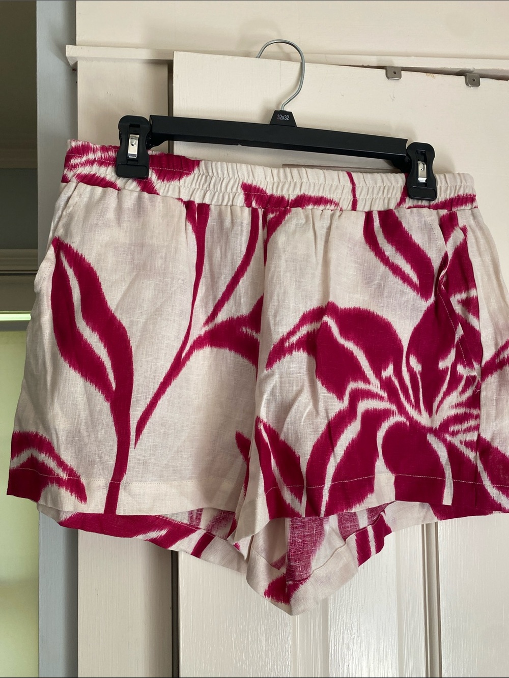 Finley Cream and Fuchsia Floral Lounge Shorts
